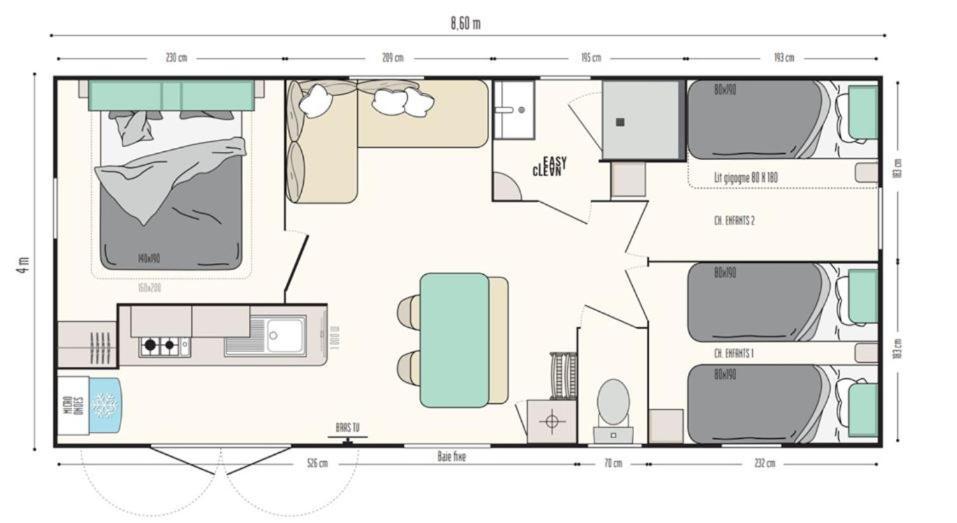 Mobil Home 5-6 Personnes Carry Le Rouet Luaran gambar